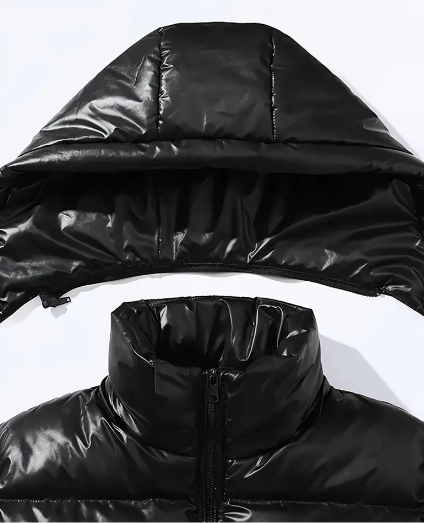 Siyah Altın Renkli Kapüşon